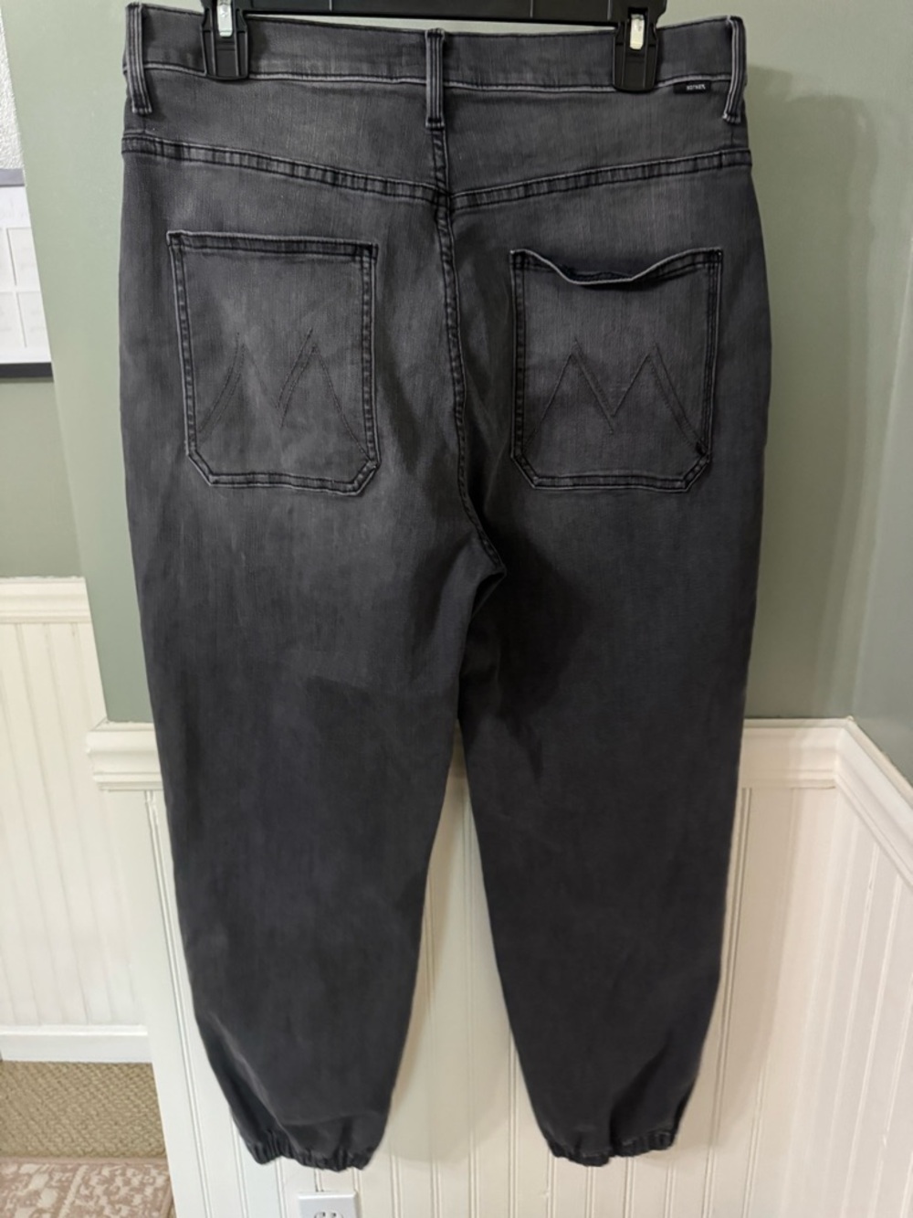 Mother The Wrapper Patch Springy High Rise Jogger Jeans Size 32 - Picture 6 of 11